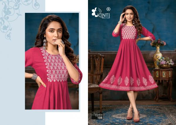 Kinti Mantos Fancy Wear Embroidery Kurti Collection